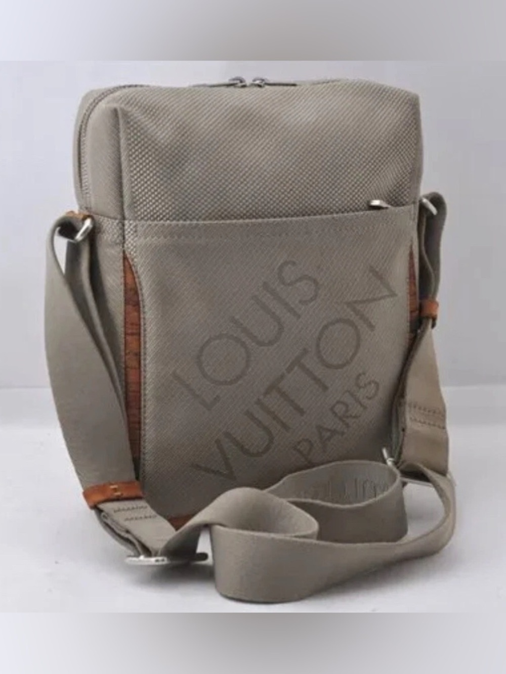 Louis Vuitton Beige Canvas Crossbody Bag for Men